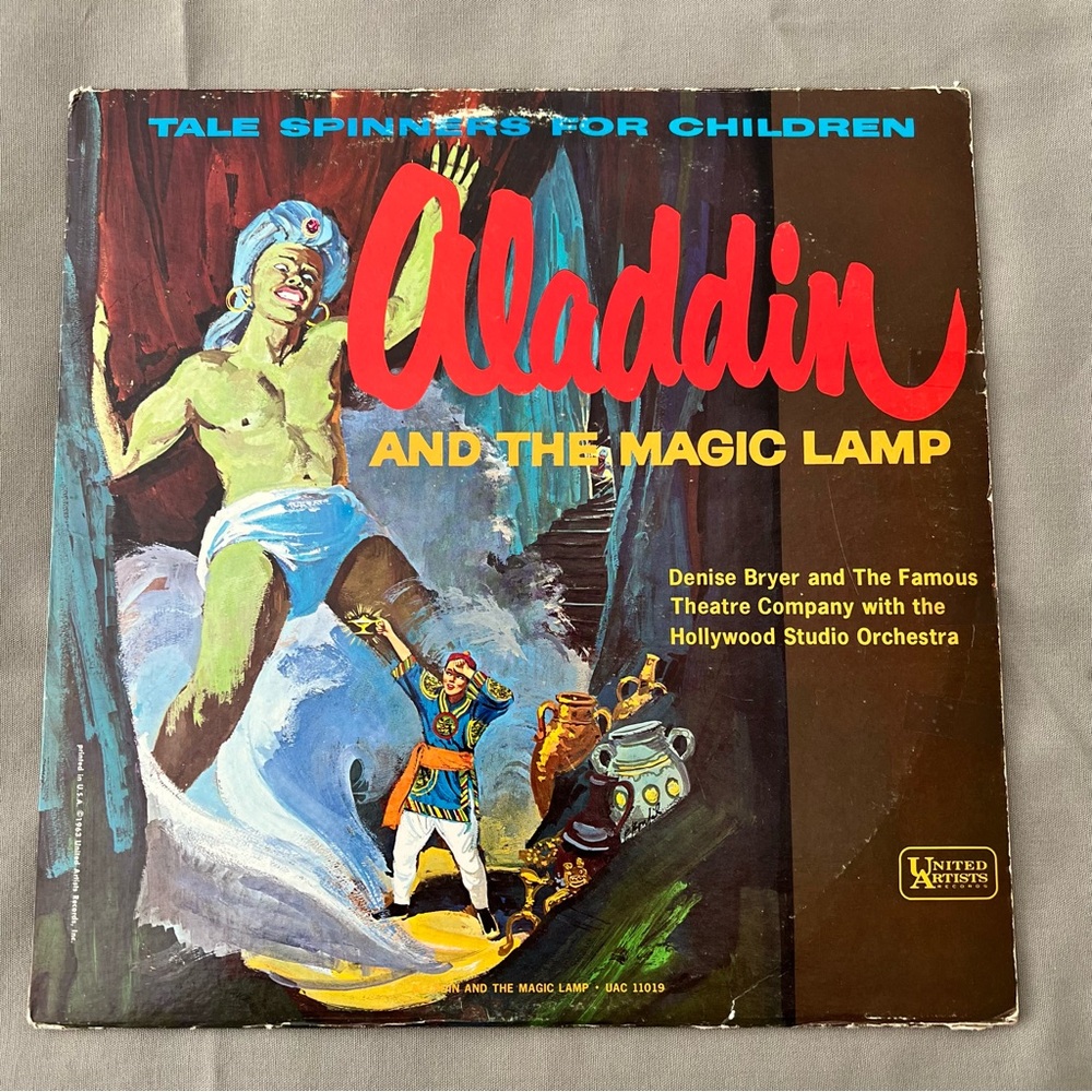 Aladdin and the Magic Lamp Vinyl Record 33 rpm UAC 11019